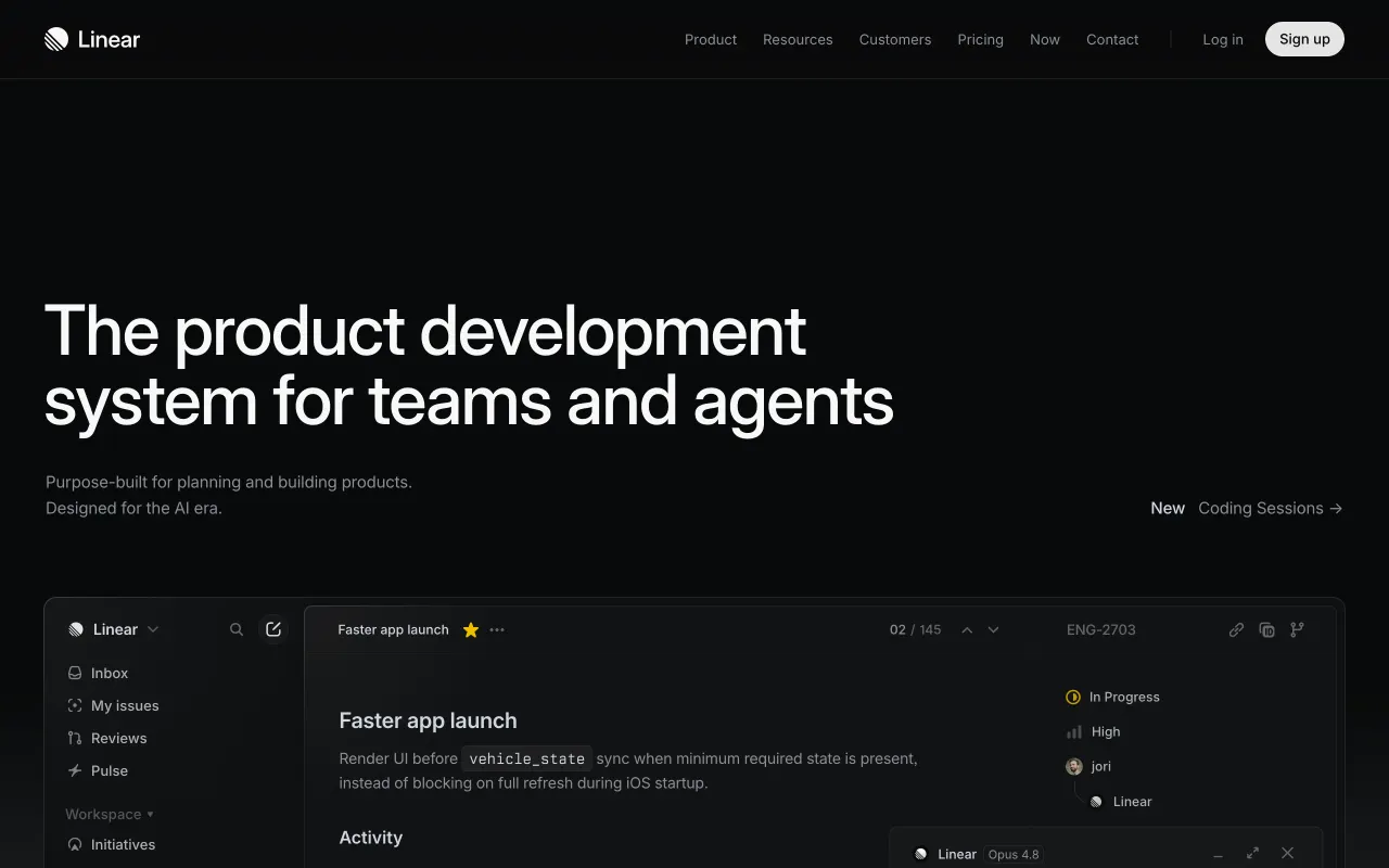 Linear — produktskærmbillede