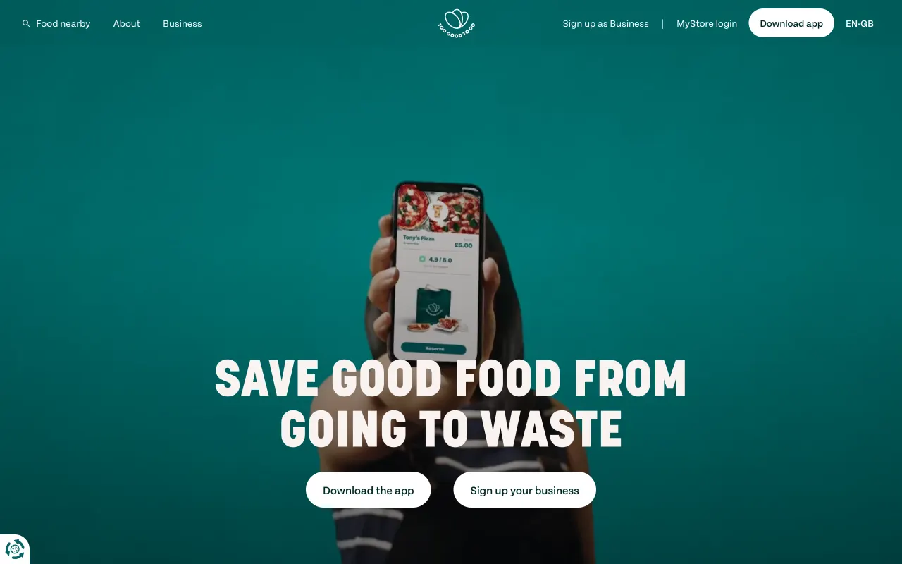 Too Good To Go — produktskærmbillede